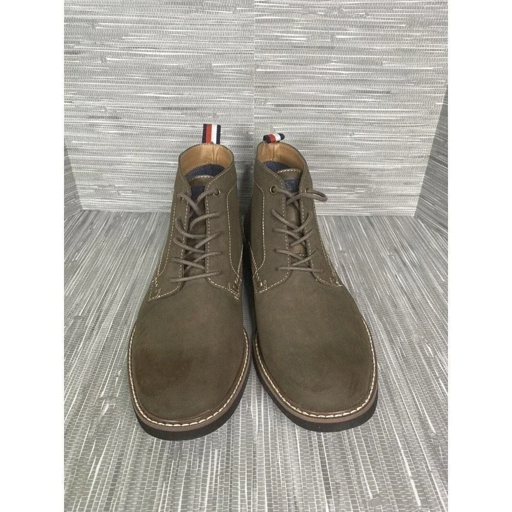 Tommy Hilfiger Mens‎ Goah Chukka Dark Brown Boots Lace Up Size 10.5